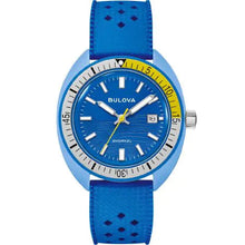 Load image into Gallery viewer, BULOVA Mens BUL Blue Hybrid-Ceramic Case, Blue HNBR Rubber, Blue Dial, WR 0100M 98B445