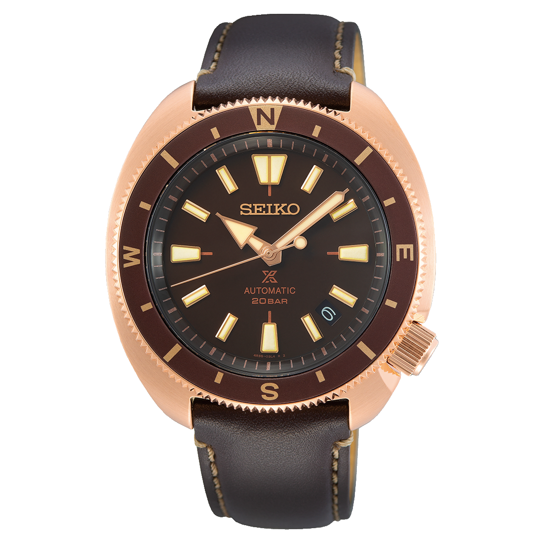 SEIKO Prospex Tortoise Automatic 200m Bronze Tone SRPG18K1 – Watch