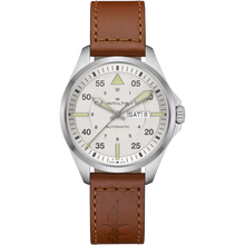 Load image into Gallery viewer, HAMILTON - KHAKI AVIATION PILOT DAY DATE AUTO H64635550