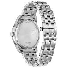 Load image into Gallery viewer, CITIZEN Mens ECO ECO Silver-Tone Stainless Steel Case, Silver-Tone Stainless Steel Bracelet, Salmon  Dial, WR 0100M BU0080-52X