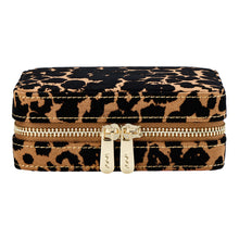 Load image into Gallery viewer, WOLF Savanna Leopard Print Jewellery Zip Case 395011
