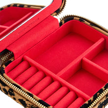 Load image into Gallery viewer, WOLF Savanna Leopard Print Jewellery Zip Case 395011
