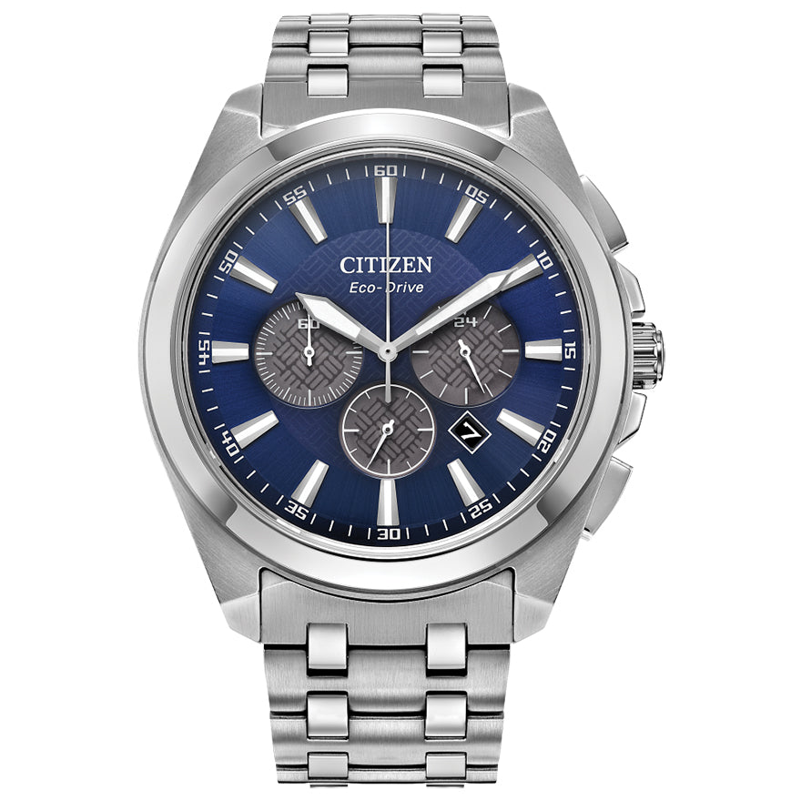 CITIZEN MEN ECO WR100 SS BRAC BLU CA4510-55L