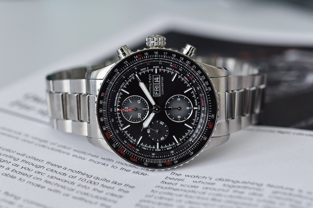 OROLOGIO DA UOMO HAMILTON Khaki Aviation H776121 Quadrante nero quarzo L#129053 EUR 324,28 OROLOGIO DA UOMO HAMILTON Khaki Aviation H776121 Quadrante nero quarzo L#129053 EUR 324,28