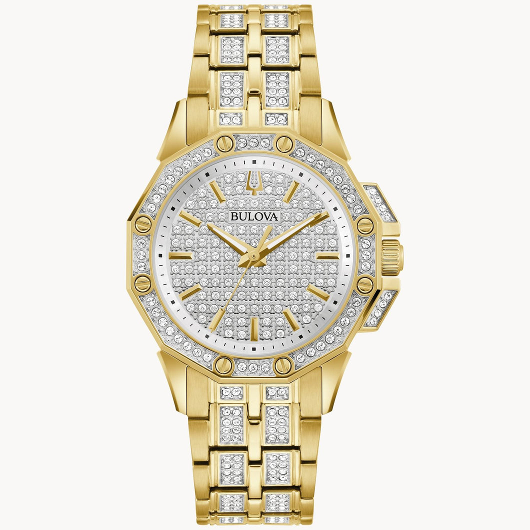 BULOVA Ladies Quartz Octava Dress/Classic Crystal 98L302