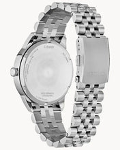 Load image into Gallery viewer, CITIZEN Mens ECO ECO Silver-Tone Stainless Steel Case, Silver-Tone Stainless Steel Bracelet, Blue  Dial, WR 0100M AW0150-53L
