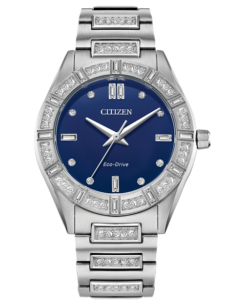 CITIZEN Ladies Eco-Drive Crystal Dress/Classic EM1020-57L