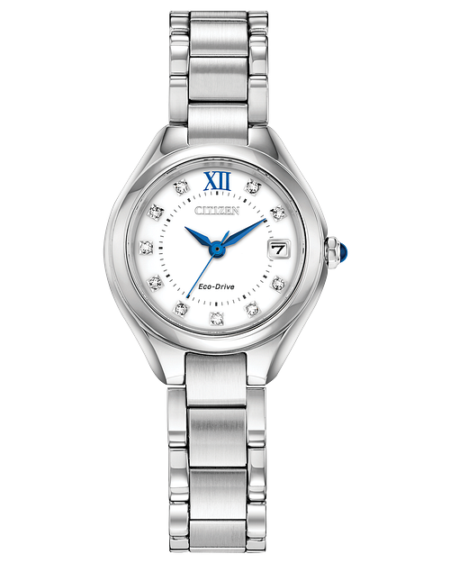 CITIZEN Ladies Eco-Drive Silhouette Crystal Dress/Classic EW2540-83A