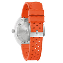 Load image into Gallery viewer, BULOVA Mens  BUL White Hybrid-Ceramic Case, Orange HNBR Rubber, White  Dial, WR 0100M 98B448
