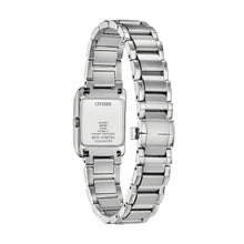 Load image into Gallery viewer, CITIZEN Ladies ECO ECO Silver-Tone Stainless Steel Case, Silver-Tone Stainless Steel Bracelet, White Mother of Pearl  Dial, WR 0050M EW5600-52D
