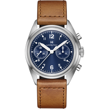 Load image into Gallery viewer, Khaki Aviation Pilot Pioneer Mechanical Chrono - H76409540
